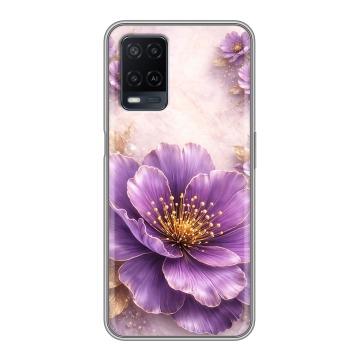 Силиконовый чехол на OPPO A54 с принтом женский