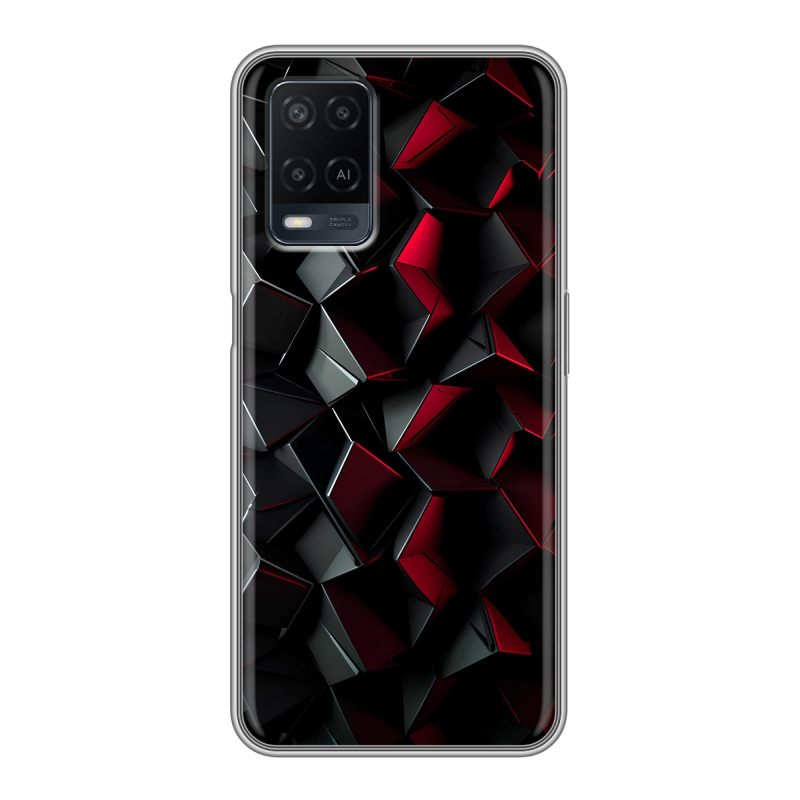 Силиконовый чехол на OPPO A54 с принтом Абстракция Силиконовый чехол на OPPO A54 с принтом Абстракция
