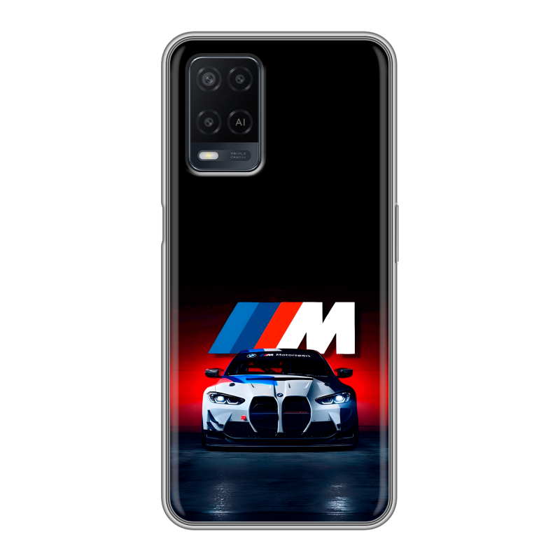 Силиконовый чехол на OPPO A54 с принтом БМВ BMW Силиконовый чехол на OPPO A54 с принтом БМВ BMW