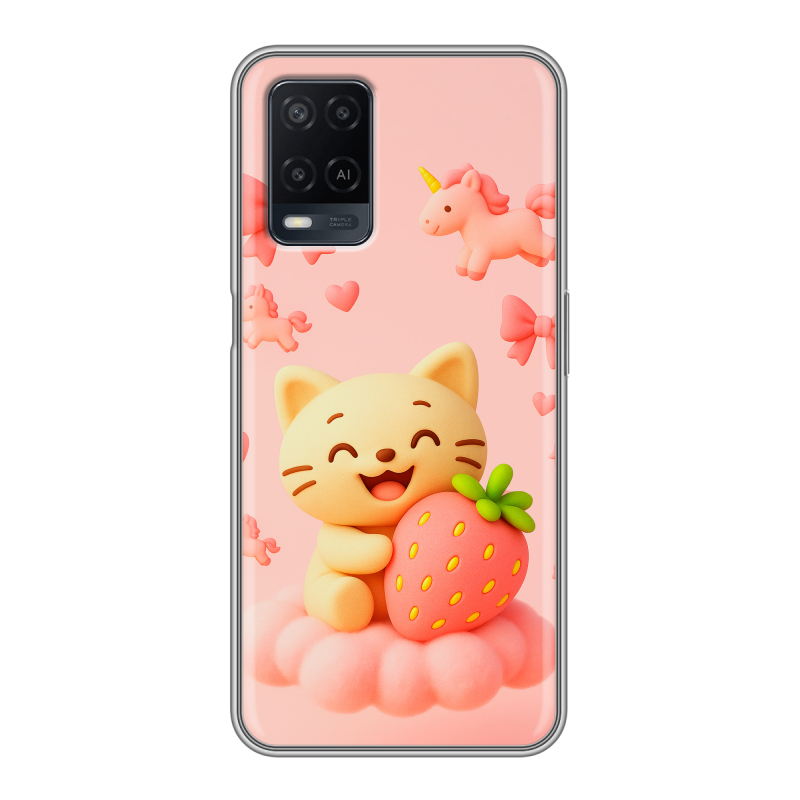 Силиконовый чехол на OPPO A54 с принтом для девочек Силиконовый чехол на OPPO A54 с принтом для девочек