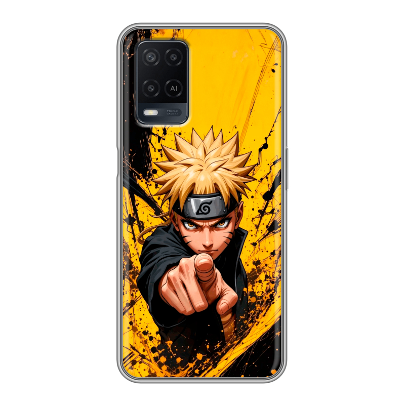 Силиконовый чехол на OPPO A54 с принтом Naruto Наруто Силиконовый чехол на OPPO A54 с принтом Naruto Наруто