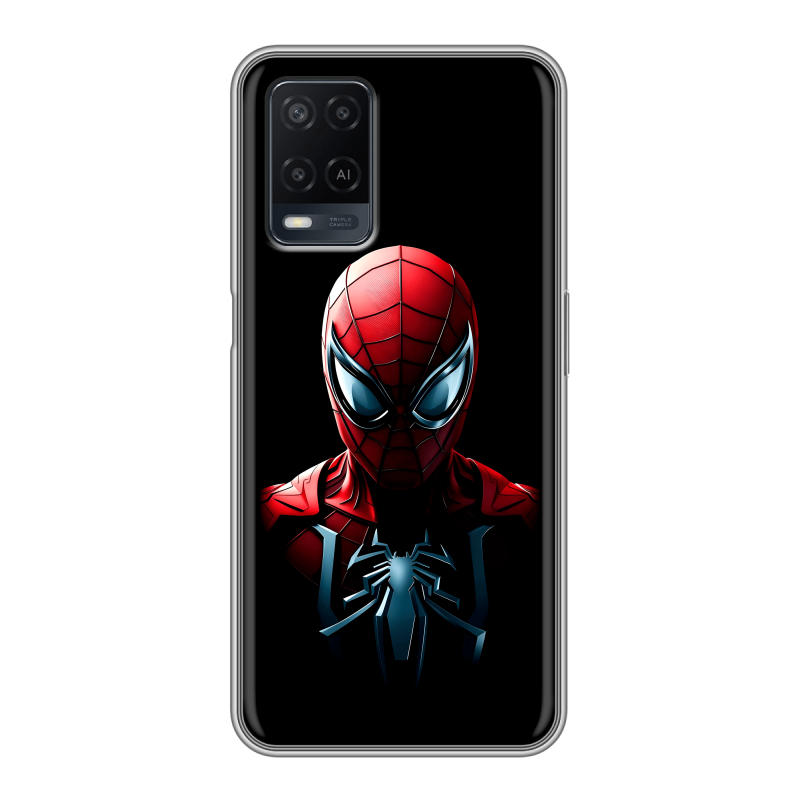 Силиконовый противоударный чехол на OPPO A54 с принтом Spiderman Человек паук Силиконовый противоударный чехол на OPPO A54 с принтом Spiderman Человек паук