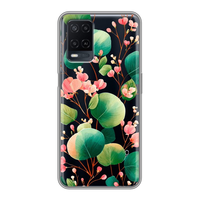Силиконовый чехол на OPPO A54 с принтом женский Силиконовый чехол на OPPO A54 с принтом женский