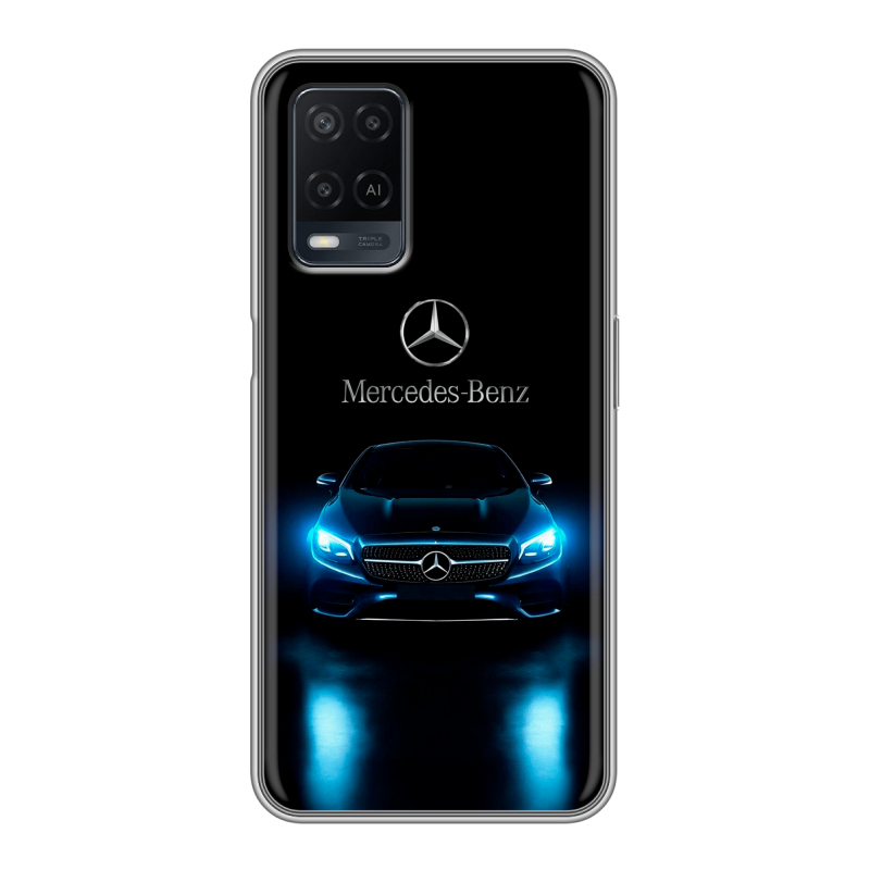 Силиконовый чехол на OPPO A54 с принтом Mercedes Мерседес Силиконовый чехол на OPPO A54 с принтом Mercedes Мерседес