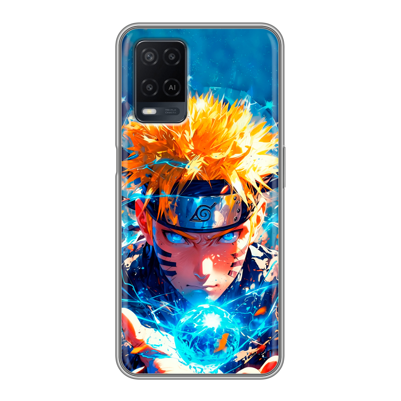 Силиконовый противоударный чехол на OPPO A54 с принтом Аниме Наруто Naruto Силиконовый противоударный чехол на OPPO A54 с принтом Аниме Наруто Naruto