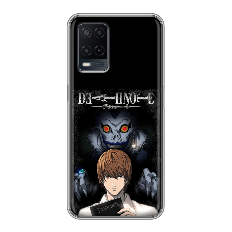 Силиконовый чехол на OPPO A54 с принтом Death note Тетрадь смерти Силиконовый чехол на OPPO A54 с принтом Death note Тетрадь смерти