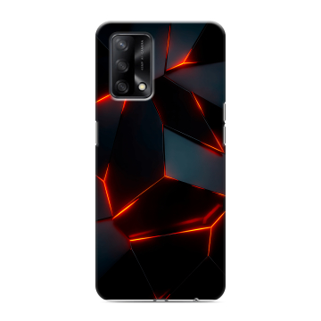 Силиконовый чехол на OPPO A74 с принтом Яркие абстракции