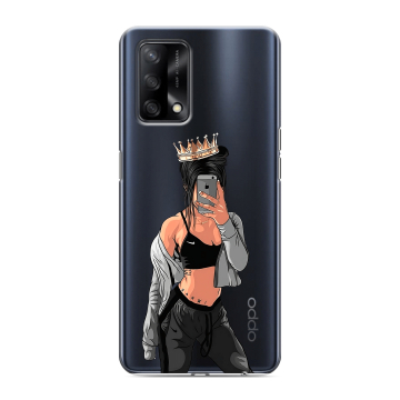 Силиконовый чехол на OPPO A74 с принтом Женские принты Силиконовый чехол на OPPO A74 с принтом Женские принты