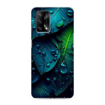 Силиконовый чехол на OPPO A74 с принтом Листья Силиконовый чехол на OPPO A74 с принтом Листья