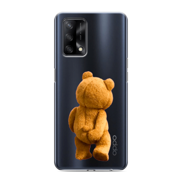 Силиконовый чехол на OPPO A74 с принтом Медведь