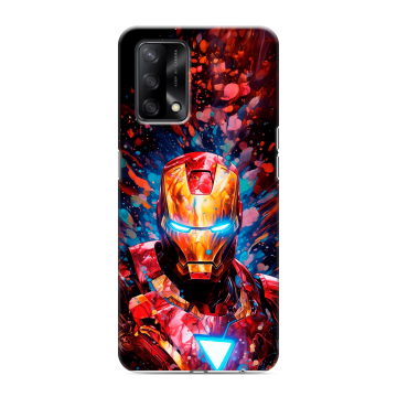 Силиконовый чехол на OPPO A74 с принтом Железный человек Ironman Силиконовый чехол на OPPO A74 с принтом Железный человек Ironman