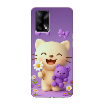Силиконовый чехол на OPPO A74 с принтом для девочек Силиконовый чехол на OPPO A74 с принтом для девочек