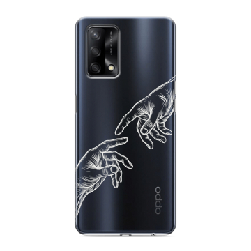 Силиконовый чехол на OPPO A74 с принтом Сотворение мира Силиконовый чехол на OPPO A74 с принтом Сотворение мира