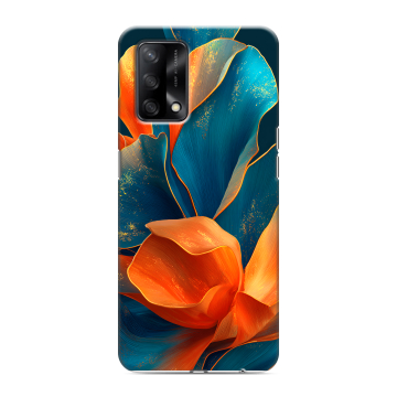 Силиконовый чехол на OPPO A74 с принтом Цветы Силиконовый чехол на OPPO A74 с принтом Цветы