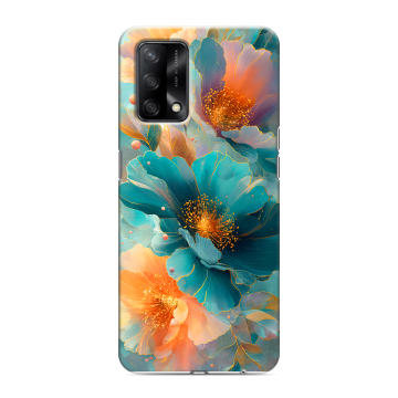 Силиконовый чехол на OPPO A74 с принтом Цветы Силиконовый чехол на OPPO A74 с принтом Цветы