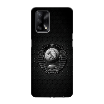 Силиконовый чехол на OPPO A74 с принтом Герб Флаг СССР Силиконовый чехол на OPPO A74 с принтом Герб Флаг СССР