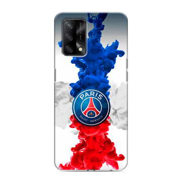Силиконовый чехол на OPPO A74 с принтом PSG ПСЖ