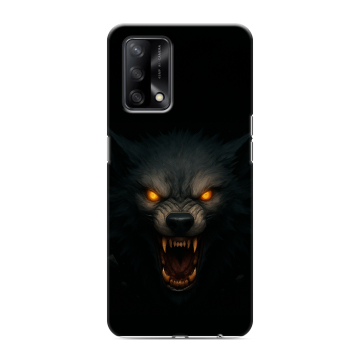 Силиконовый чехол на OPPO A74 с принтом Волк