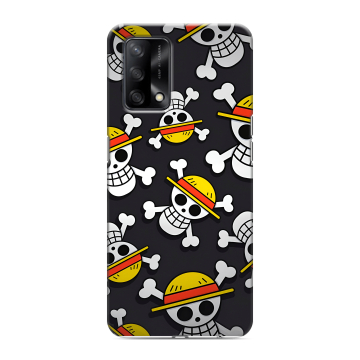 Силиконовый чехол на OPPO A74 с принтом One Piece Ван Пис
