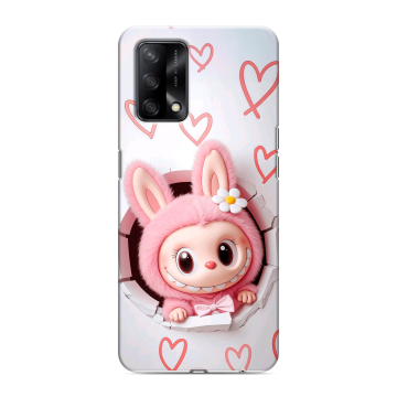 Силиконовый чехол на OPPO A74 с принтом Labubu Лабубу Силиконовый чехол на OPPO A74 с принтом Labubu Лабубу