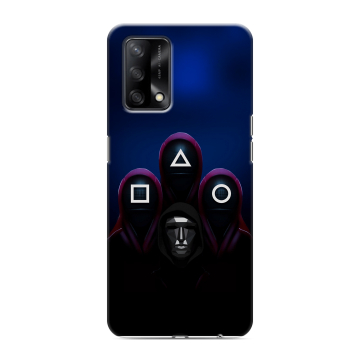 Силиконовый чехол на OPPO A74 с принтом Игра Кальмара