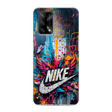 Силиконовый чехол на OPPO A74 с принтом Nike Найк Силиконовый чехол на OPPO A74 с принтом Nike Найк