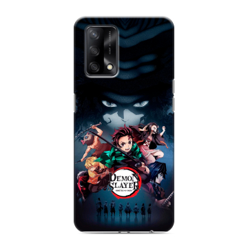 Силиконовый чехол на OPPO A74 с принтом Demon Slayer Клинок рассекающий демонов Силиконовый чехол на OPPO A74 с принтом Demon Slayer Клинок рассекающий демонов