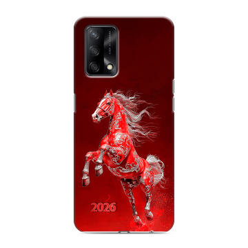 Силиконовый чехол на OPPO A74 с принтом Новый год