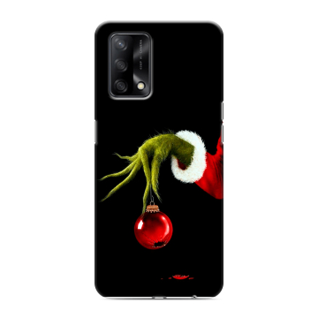 Силиконовый чехол на OPPO A74 с принтом Новый год Гринч