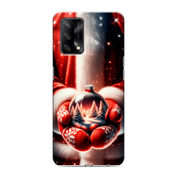 Силиконовый чехол на OPPO A74 с принтом Новый год