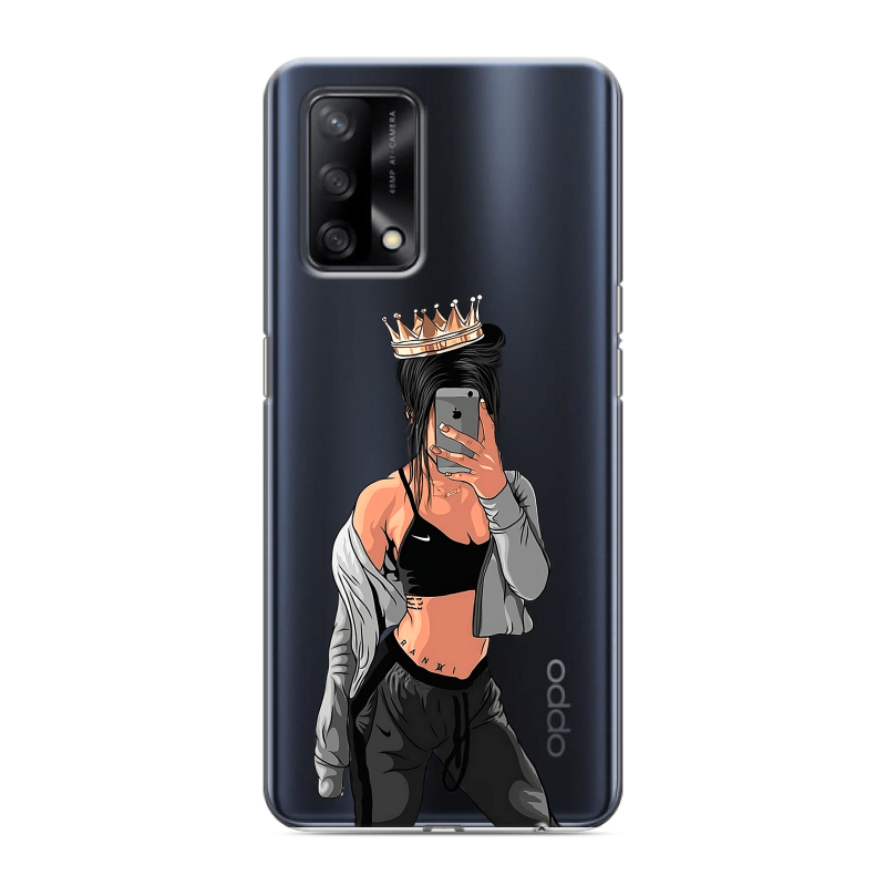 Силиконовый чехол на OPPO A74 с принтом Женские принты Силиконовый чехол на OPPO A74 с принтом Женские принты