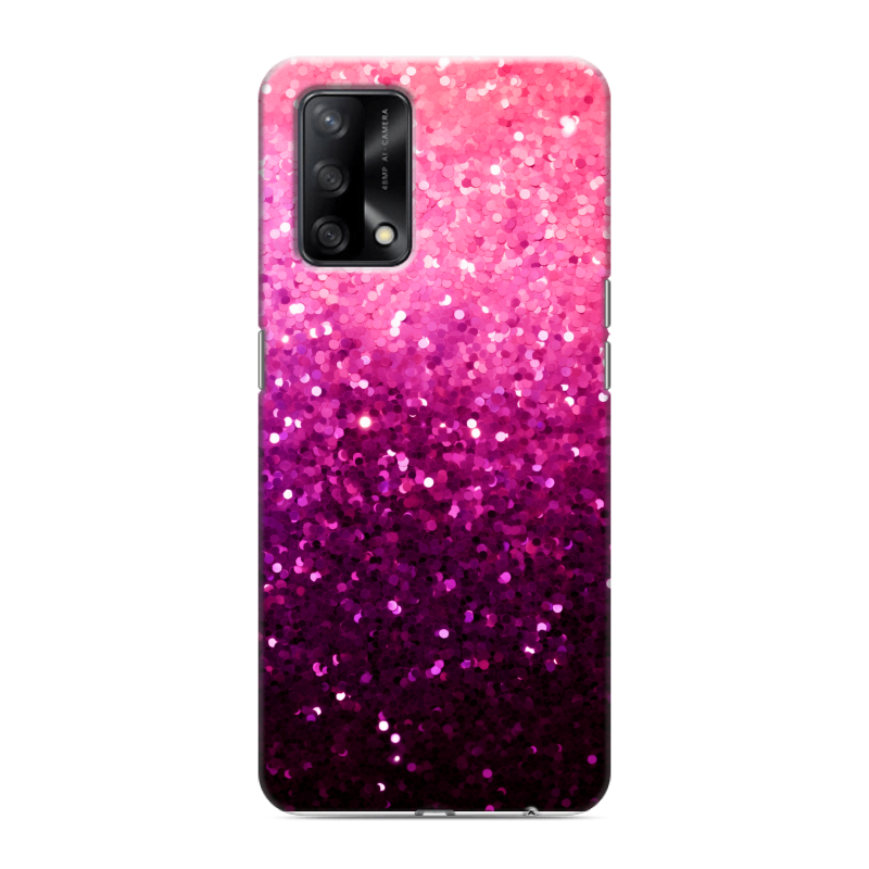 Силиконовый противоударный чехол на OPPO A74 с принтом Блестки Силиконовый противоударный чехол на OPPO A74 с принтом Блестки