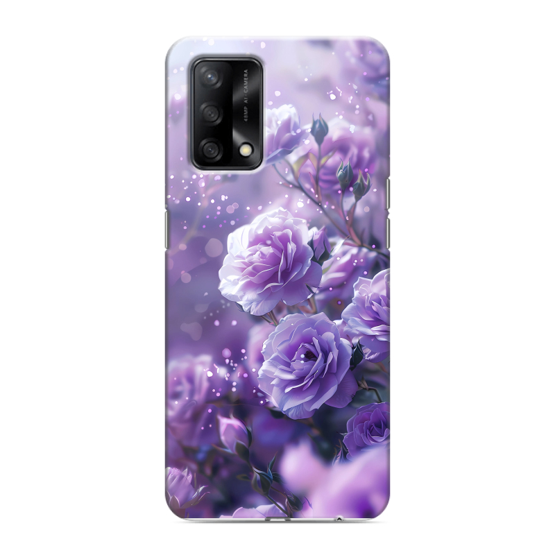 Силиконовый чехол на OPPO A74 с принтом Розы цветы Силиконовый чехол на OPPO A74 с принтом Розы цветы