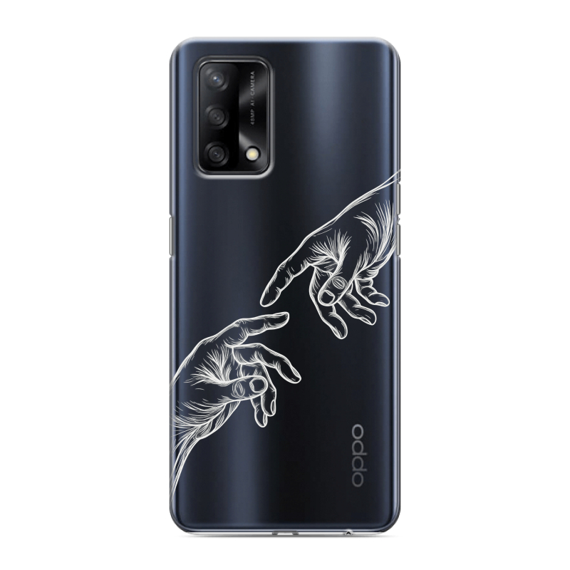Силиконовый чехол на OPPO A74 с принтом Сотворение мира Силиконовый чехол на OPPO A74 с принтом Сотворение мира