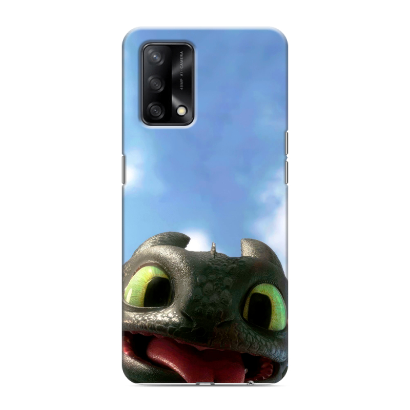 Силиконовый чехол на OPPO A74 с принтом Как приручить дракона Силиконовый чехол на OPPO A74 с принтом Как приручить дракона