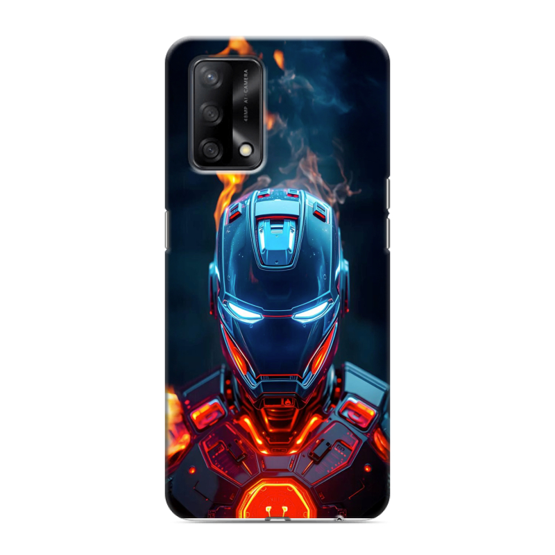 Силиконовый чехол на OPPO A74 с принтом IronMan Железный человек Силиконовый чехол на OPPO A74 с принтом IronMan Железный человек