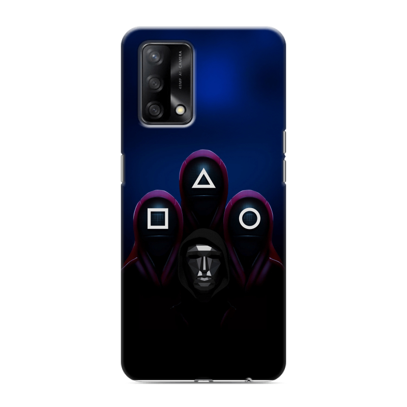 Силиконовый противоударный чехол на OPPO A74 с принтом Игра Кальмара Силиконовый противоударный чехол на OPPO A74 с принтом Игра Кальмара