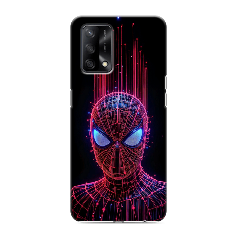 Силиконовый противоударный чехол на OPPO A74 с принтом Spiderman Человек паук Силиконовый противоударный чехол на OPPO A74 с принтом Spiderman Человек паук