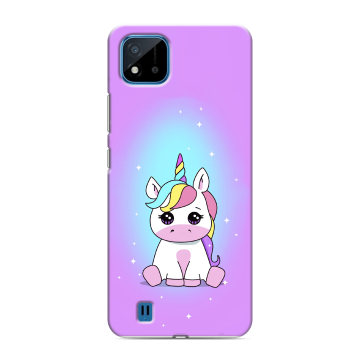 Силиконовый чехол на Realme C11 (2021) с принтом Единорог Силиконовый чехол на Realme C11 (2021) с принтом Единорог