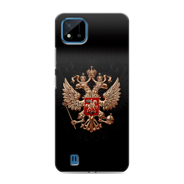 Силиконовый чехол на Realme C11 (2021) с принтом Герб России Силиконовый чехол на Realme C11 (2021) с принтом Герб России