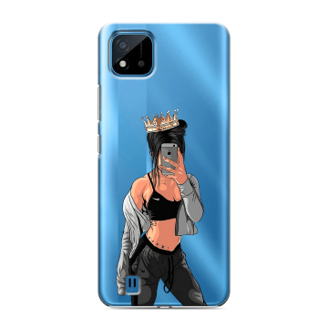 Силиконовый чехол на Realme C11 (2021) с принтом Женские принты Силиконовый чехол на Realme C11 (2021) с принтом Женские принты