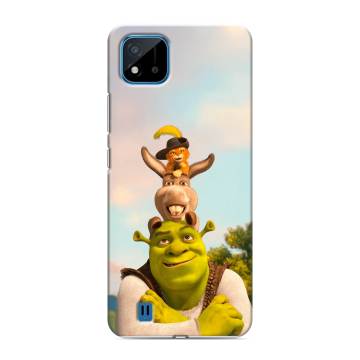 Силиконовый чехол на Realme C11 (2021) с принтом Шрек Shrek