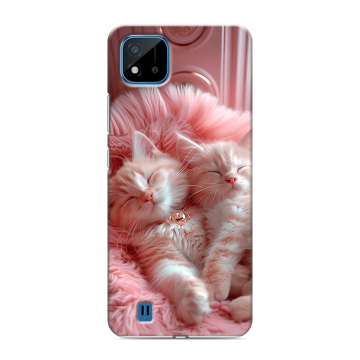 Силиконовый чехол на Realme C11 (2021) с принтом котята котики Силиконовый чехол на Realme C11 (2021) с принтом котята котики