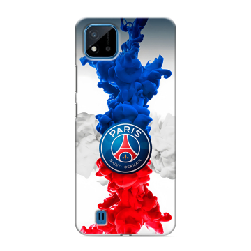 Силиконовый чехол на Realme C11 (2021) с принтом PSG ПСЖ