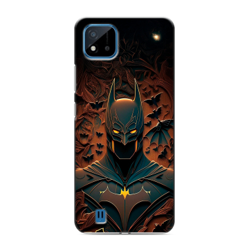 Силиконовый чехол на Realme C11 (2021) с принтом Batman Бэтмен