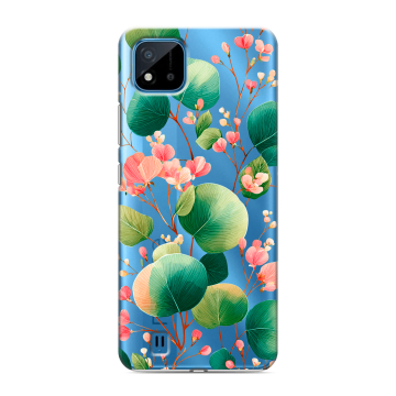Силиконовый чехол на Realme C11 (2021) с принтом женский