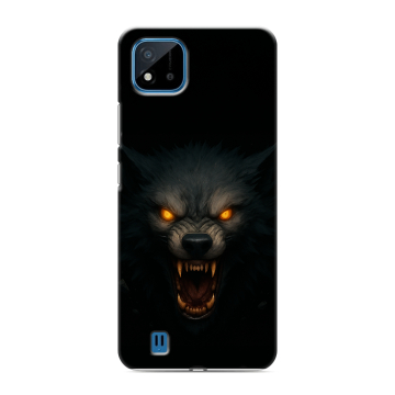 Силиконовый чехол на Realme C11 (2021) с принтом Волк