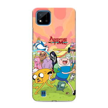 Силиконовый чехол на Realme C11 (2021) с принтом Adventure time Время приключений