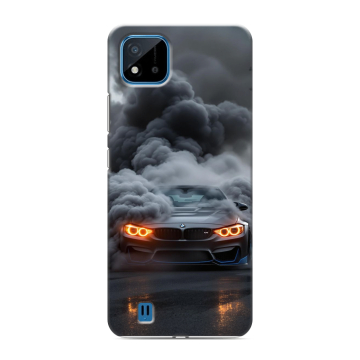 Силиконовый чехол на Realme C11 (2021) с принтом BMW БМВ Силиконовый чехол на Realme C11 (2021) с принтом BMW БМВ