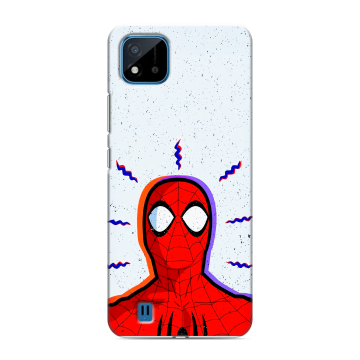 Силиконовый чехол на Realme C11 (2021) с принтом Spiderman Человек паук